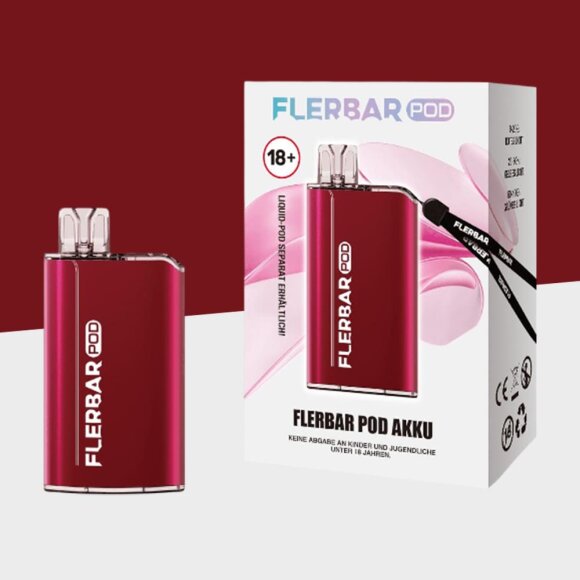 Flerbar - Red - Pod System - Basisger&auml;t (Akkutr&auml;ger)