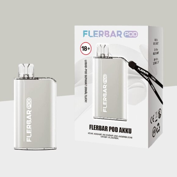 Flerbar - White - Pod System - Basisger&auml;t (Akkutr&auml;ger)