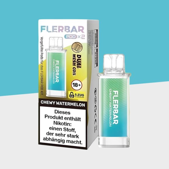Flerbar - Chewy Watermelon - Pod (2er Pack)