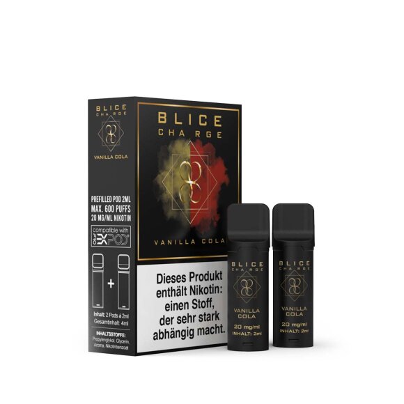 BLICE Charge - Vanilla Cola &ndash; Pod (2er Pack)