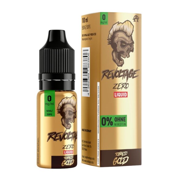 Revoltage - Tobacco Gold 0mg/ml - E-Liquid