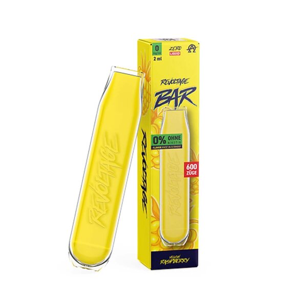REVOLTAGE - Yellow Raspberry - Einweg Vape - Nikotinfrei
