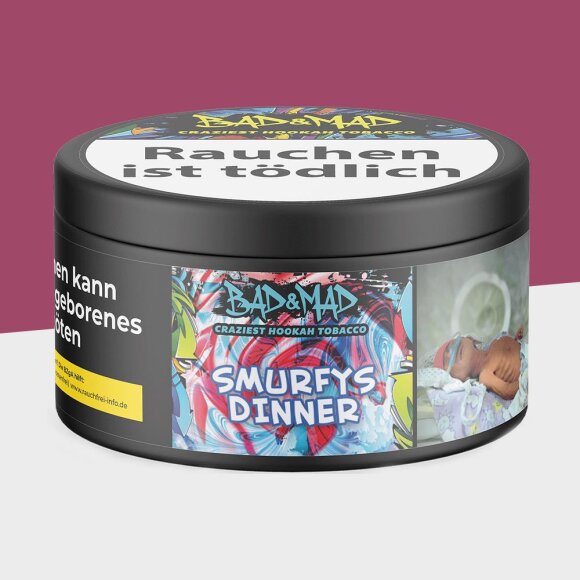 Bad & Mad Tabak 65g - Smurfys Dinner