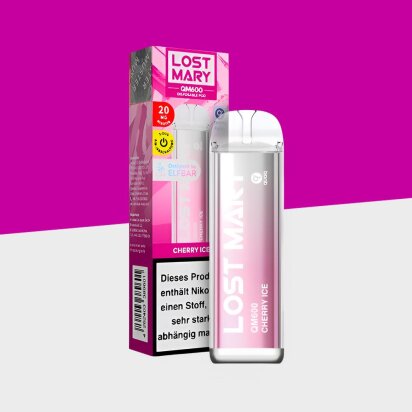 Lost Mary QM600 - Cherry Ice - Einweg Vape