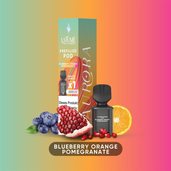 La Fume Aurora - Blueberry Orange Pomegranate - Pod