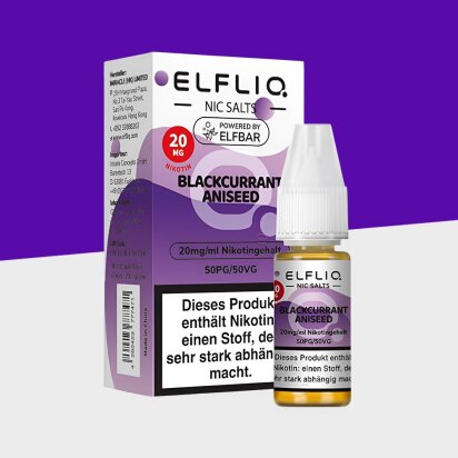 Elfliq by Elfbar - Blackcurrant Aniseed 20mg/ml - E-Liquid