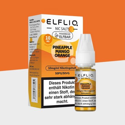 Elfliq by Elfbar - Pineapple Mango Orange 10mg/ml - E-Liquid