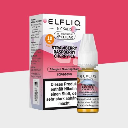 Elfliq by Elfbar - Strawberry Raspberry Cherry Ice...