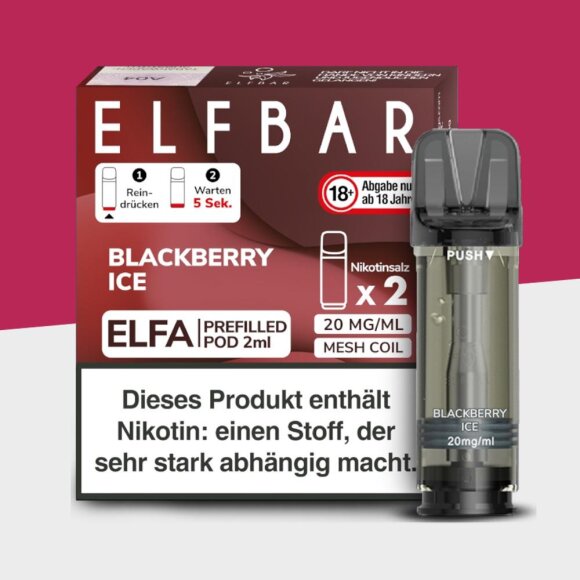 ELFA by Elfbar - Blackberry Ice - Pod (2er Pack)