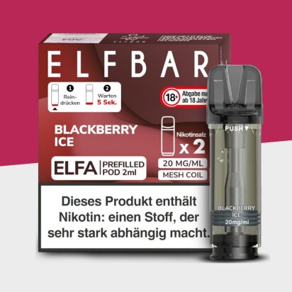 ELFA by Elfbar - Blackberry Ice - Pod (2er Pack)