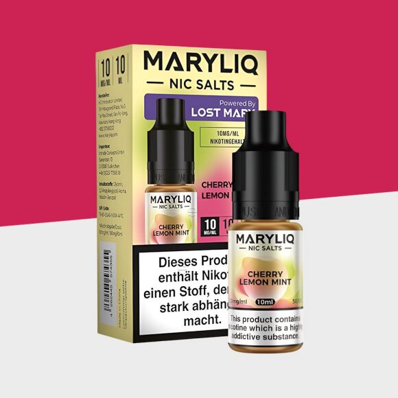 Maryliq by Lost Mary - Cherry Lemon Mint 10mg/ml - E-Liquid