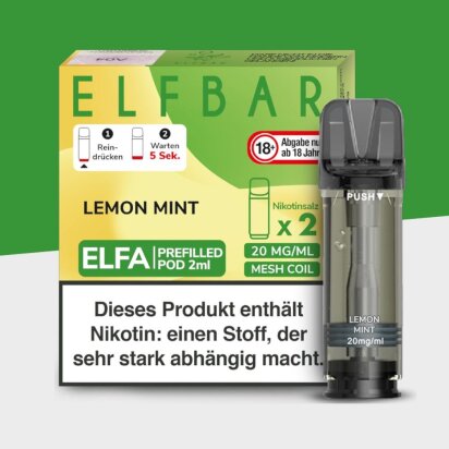 ELFA by Elfbar - Lemon Mint - Pod (2er Pack)