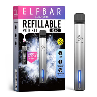 ELFA Turbo - Aurora Black - Refillable Pod Kit