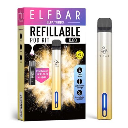 ELFA Turbo - Aurora Gold - Refillable Pod Kit