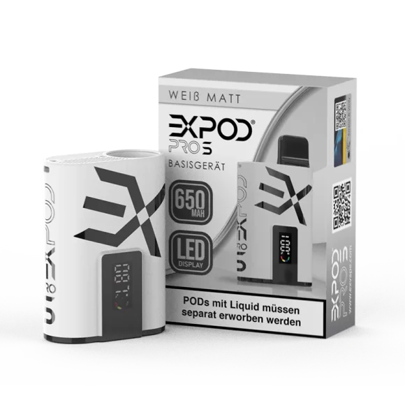 eXvape Expod Pro S - Wei&szlig; Matt - Pod System - Basisger&auml;t