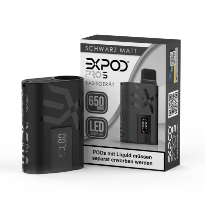 eXvape Expod Pro S - Schwarz Matt - Pod System -...